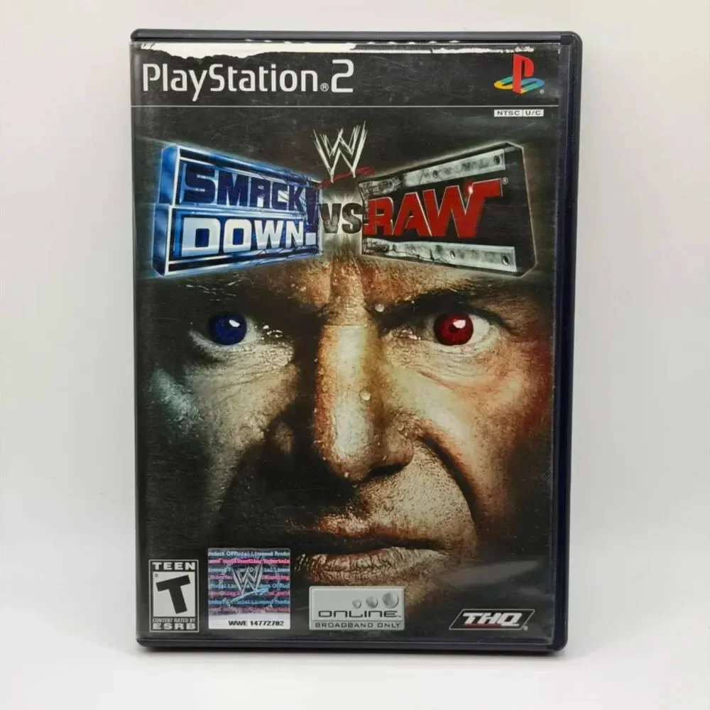 WWE Smackdown Vs Raw PlayStation PS2 2004 Game - CIB TESTED